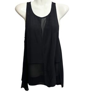Wilfred 100% Silk Sleeveless Top Black